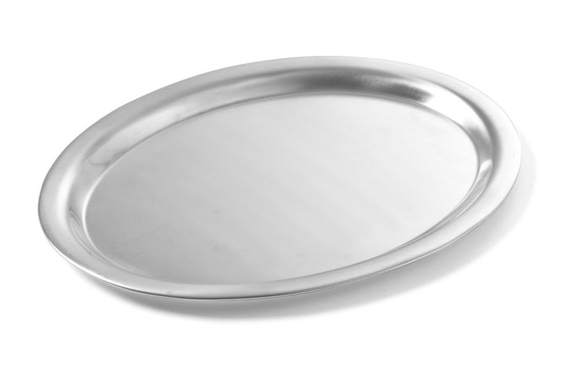 Coffee tray oval 285x220 mm stainless steel satin finish 1/box