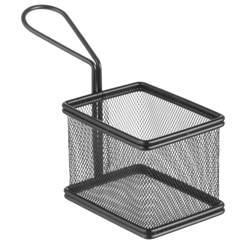 Frying basket black 100x80x75 mm mini 1/box