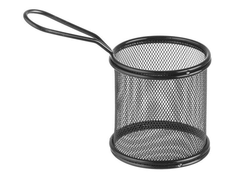 Frying basket black 90x90 mm mini 1/box