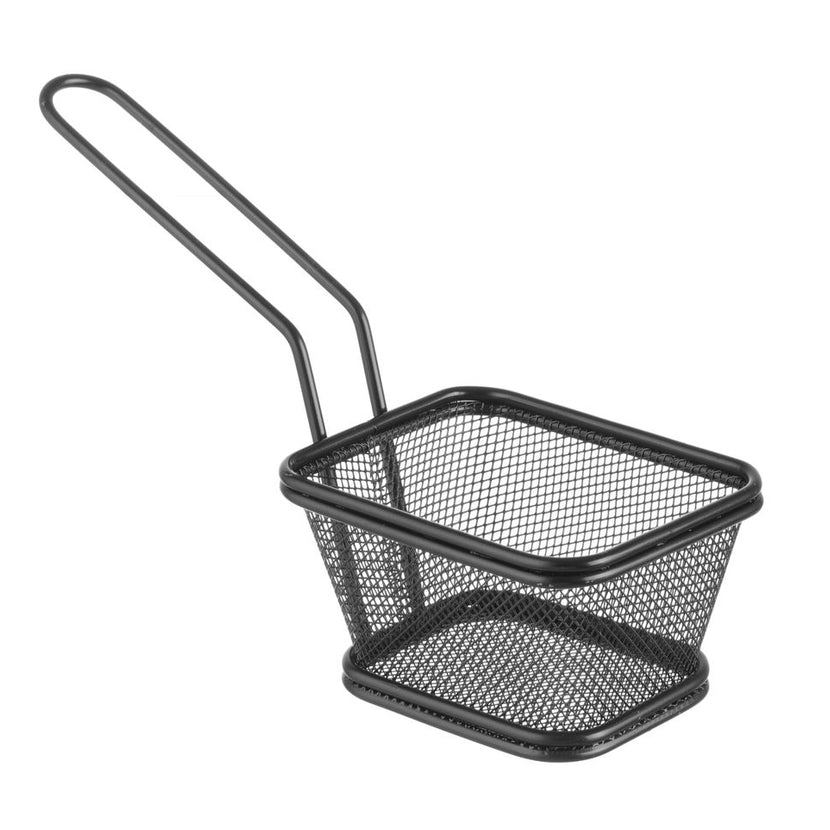 Frying basket black stackable 105x90x60 mm 1/box