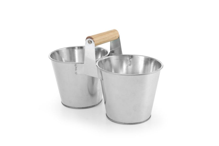 Double bucket with handle 250x125x155 mm 1/box