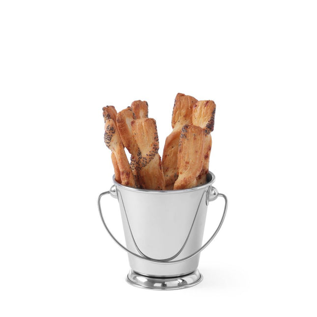 Emmer met voetmini rvs 90 mm 1/box