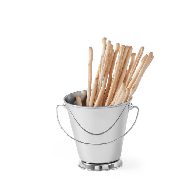 Emmer met voetmini rvs 120 mm 1/box