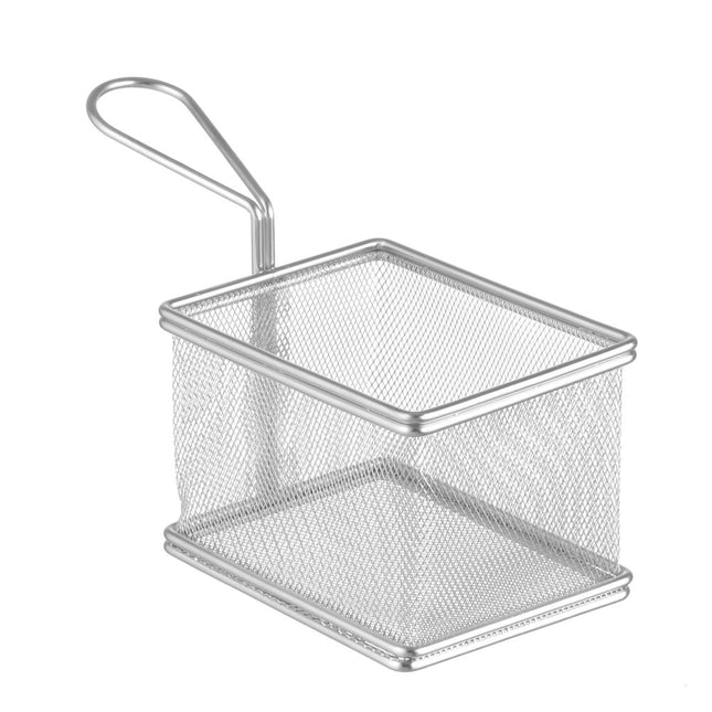 Frituurmandje rvs120x100x80 mm mini rechthoekig 1/box
