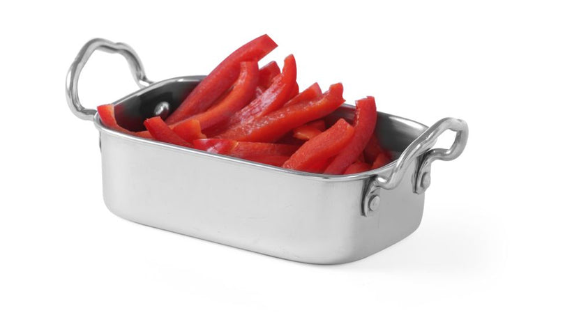 Snack pan stainless steel 185x95x45 mm 1/box