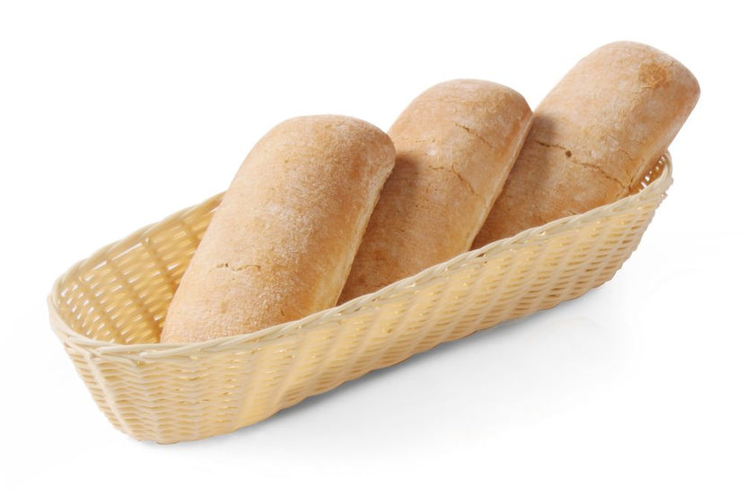 Bread basket oval 375x150x75 mm poly-rattan 1/box