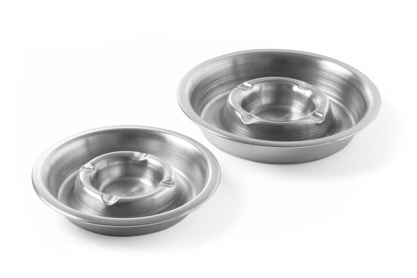 Ashtray with fire edge stainless steel 140x30 mm 1/box