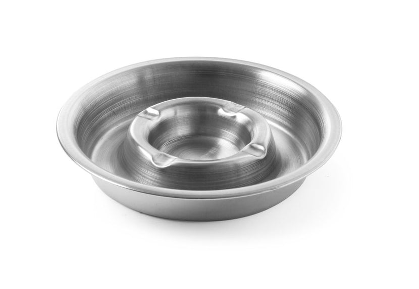 Ashtray with fire edge stainless steel 160x30 mm 1/box