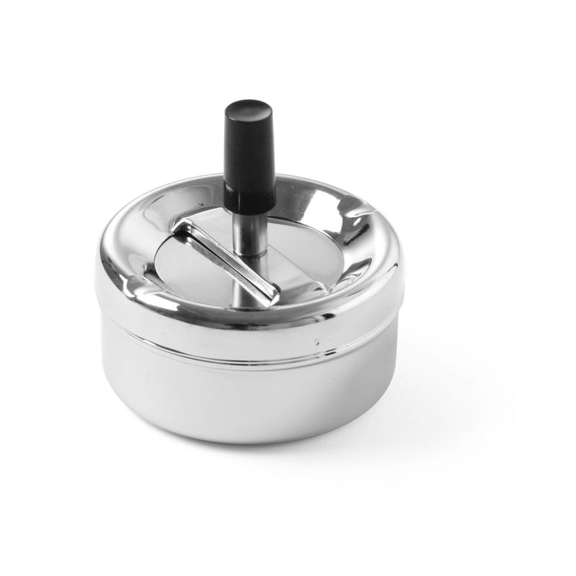 Ashtray with push button chrome 95x45 mm 1/box