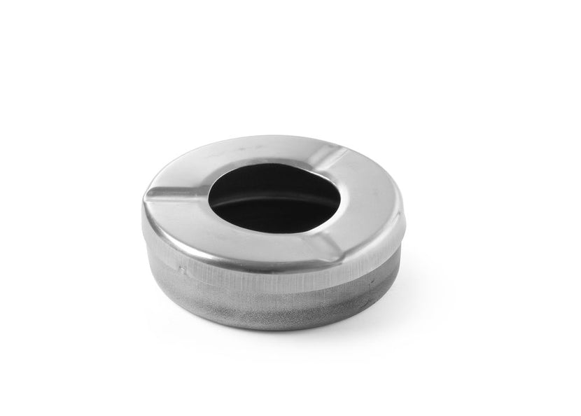 Ashtray with lid stainless steel 90x20 mm 1/box