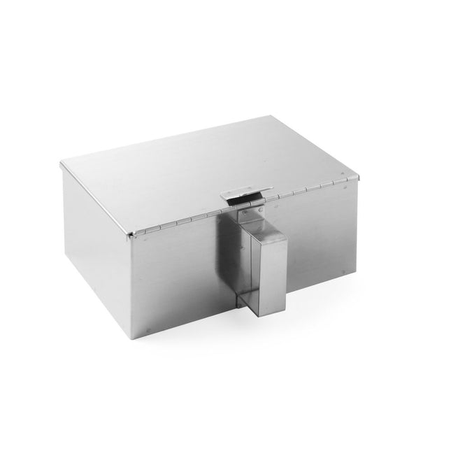 Ash collectorstainless steel with hinged lid 1/box