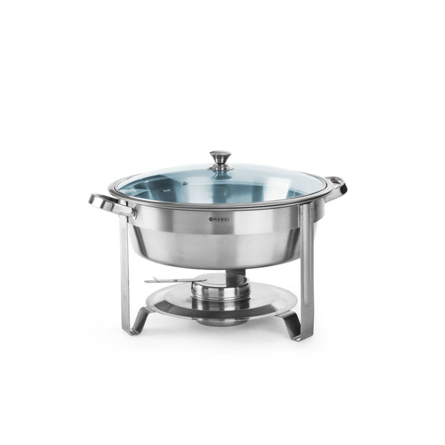 Chafing dish rondrvs 18/0 4 l Economic 1/box