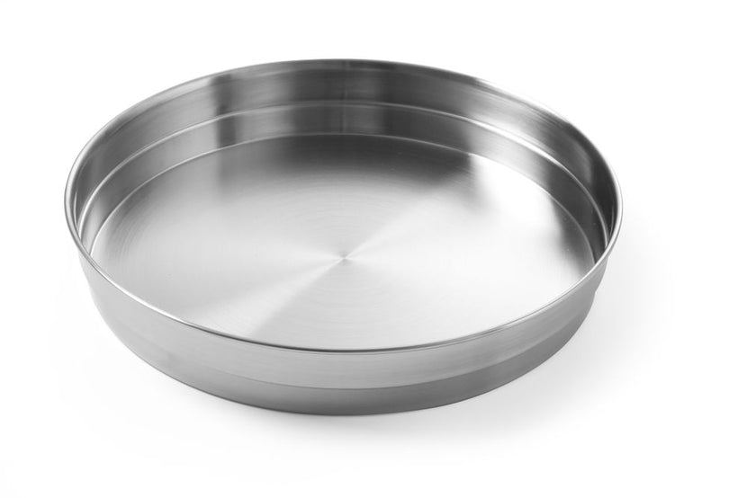 Stainless steel tray round 320x45 mm 1/box