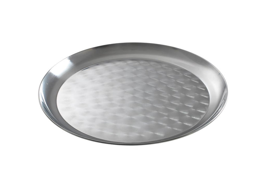 Serving tray 300 mm brushed stainless steel 1/box