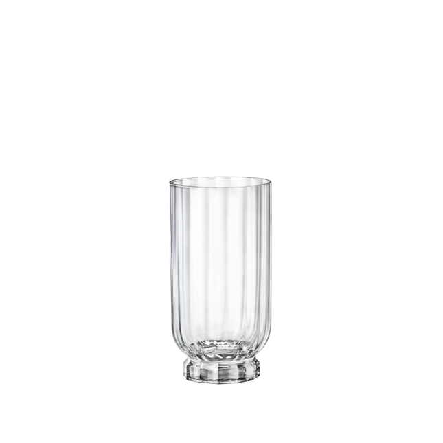 Rocco Bormioli Florian glas 430 ml met reliëfstructuur – set van 4 horeca glazen APS Glass & Bar Supply