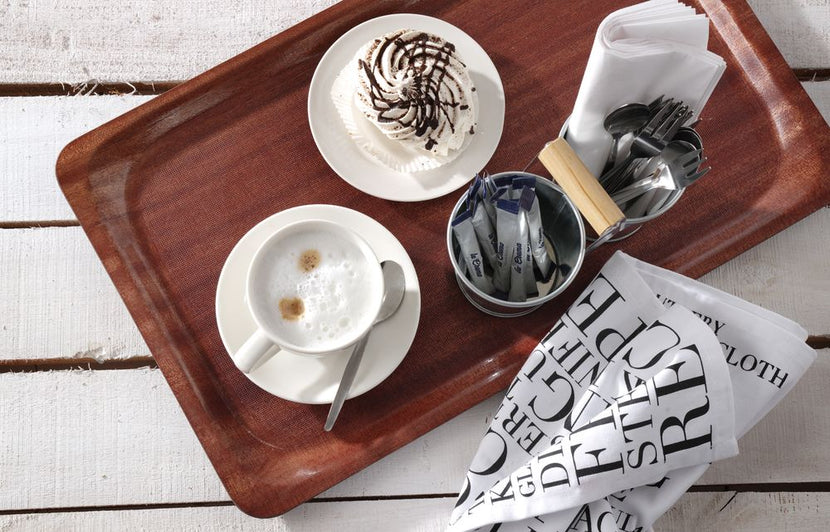 Dienblad Mahonie GN 1/1325x530 mm antislip Woodform 1/box