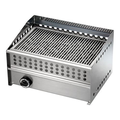 Lava stone grill Natural gas, stainless steel