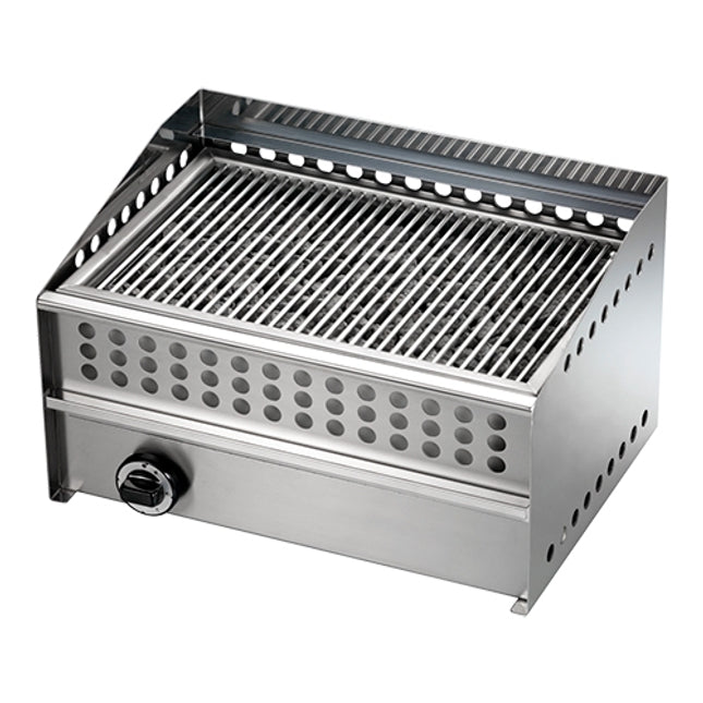 Lavasteengrill Aardgas, RVS