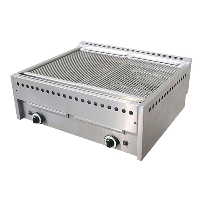 Lavasteengrill Aardgas, RVS