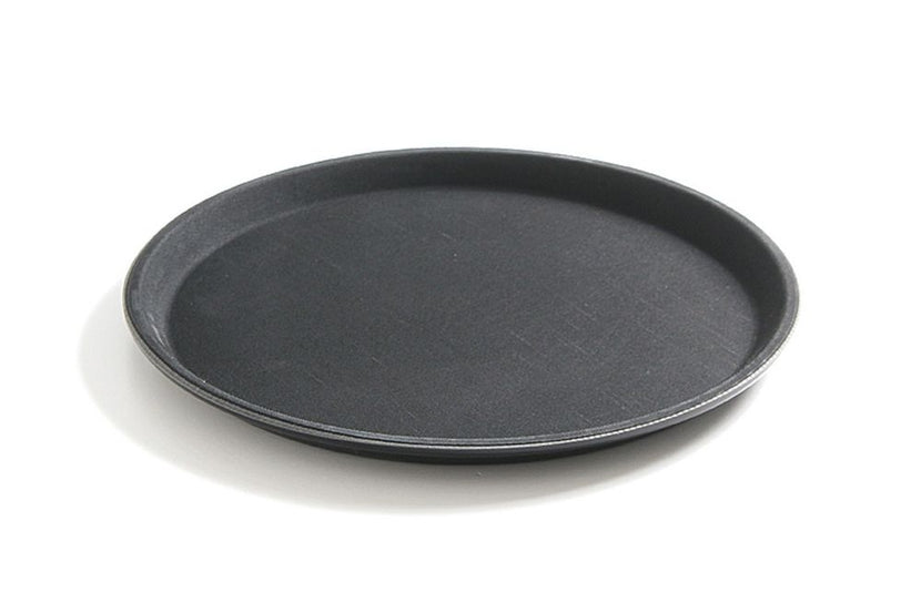 Tray round500 mm black fiberglass 1/box