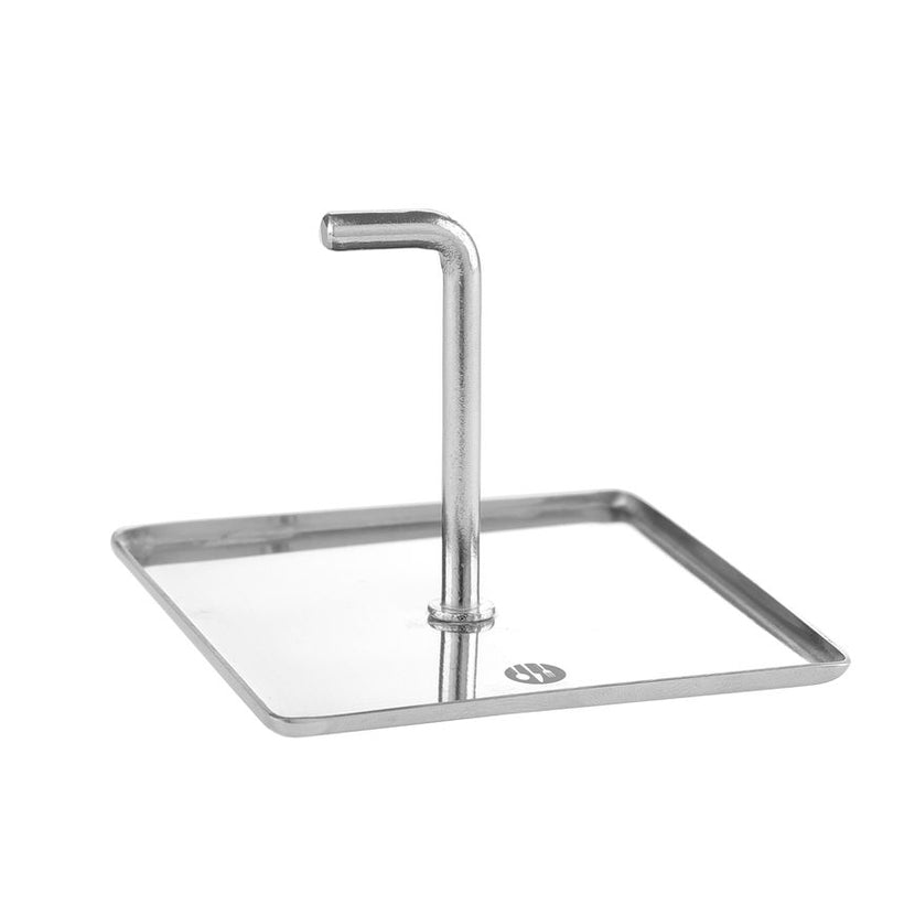 Pusher stainless steel square 80 mm 1/box