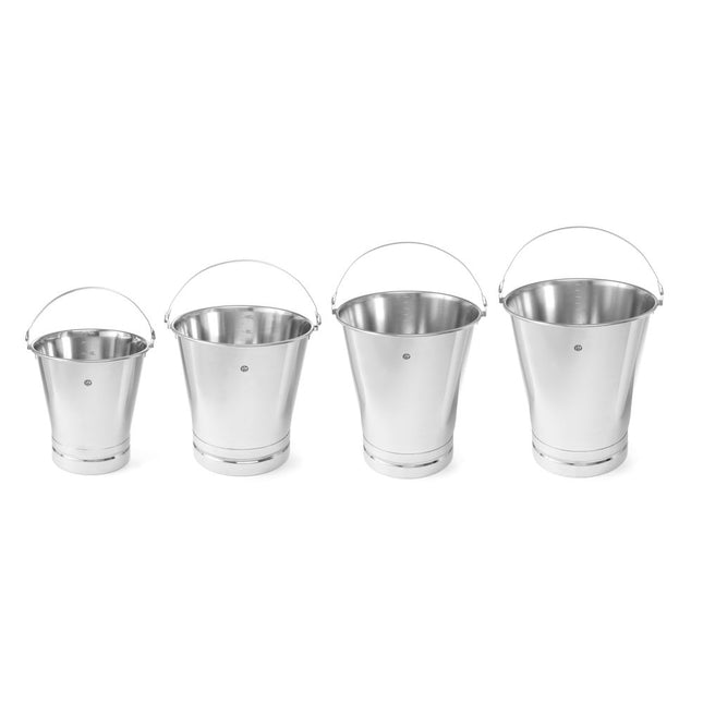 Emmer met voet rvs 10 l 1/box