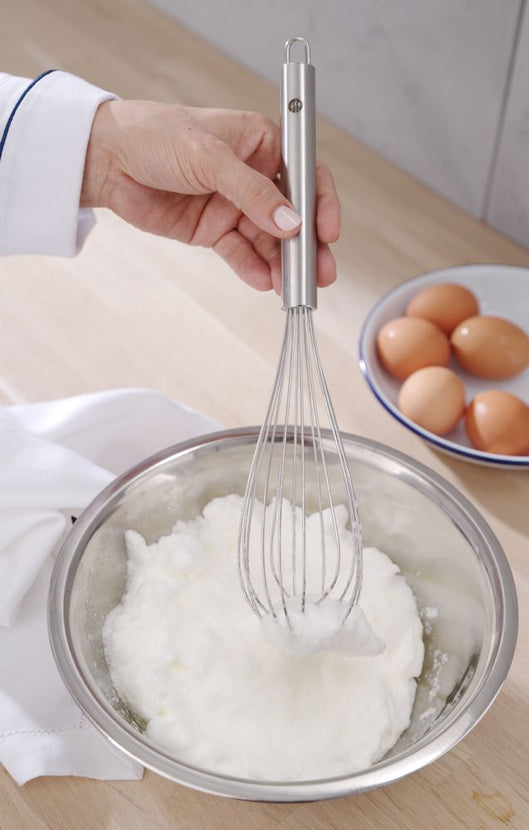 Whisk 7-wire stainless steel 250 mm with hanging eye 1/box