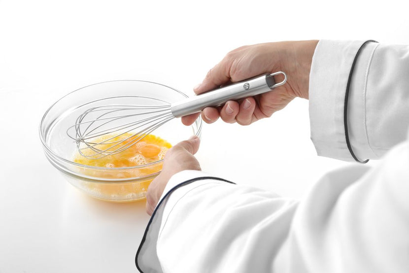 Whisk 7-wire stainless steel 300 mm with hanging eye 1/box