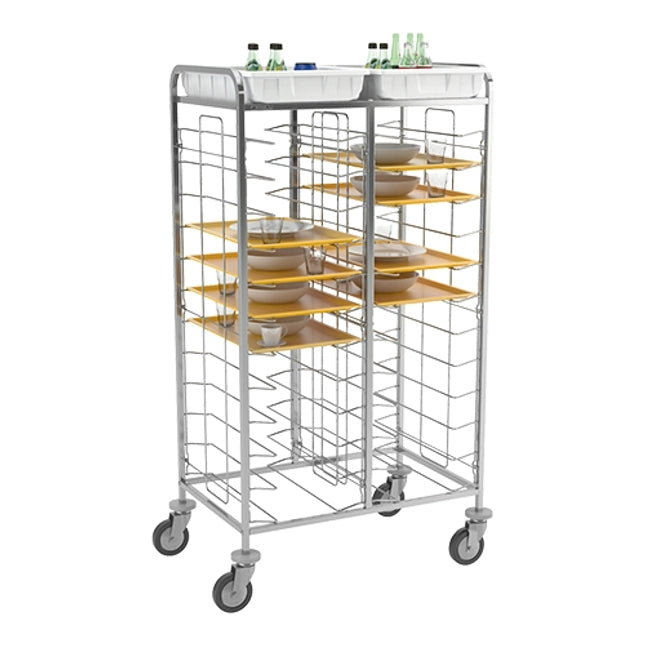 Tray/shelf trolley Cap.2*12
