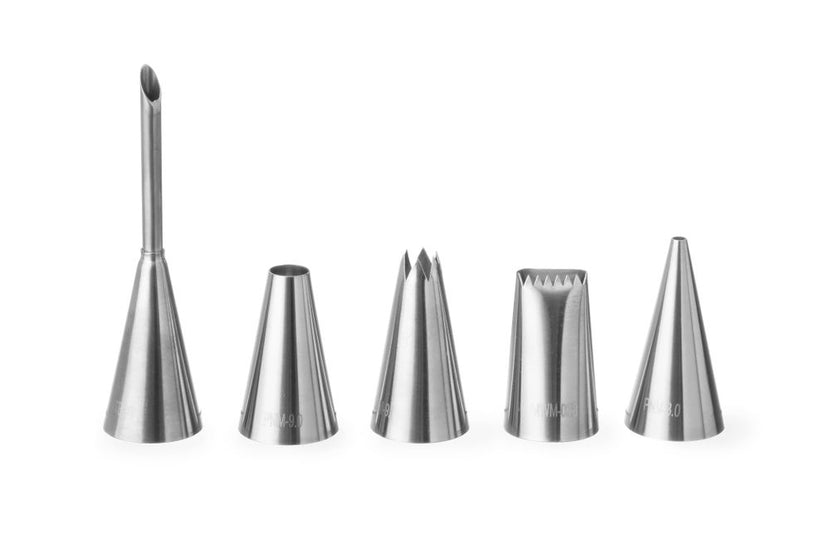 Nozzles stainless steel set 5 assorted 1/box