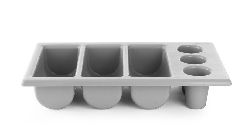 Cutlery tray 6 compartments grayGN 1/1 105 mm PP 1/box