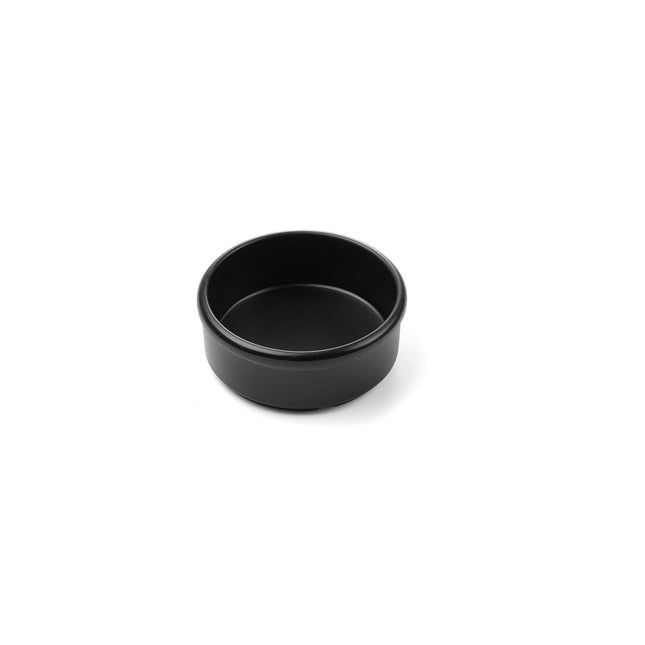 Butter &amp; Sauce dish80x80x30 mm black melamine 3/box