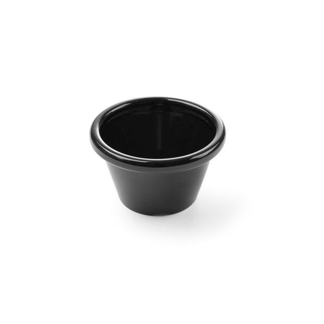 Ramekin zwart45 ml 60x60x35 mm PET 12/box