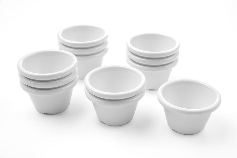 Ramekin ivory45 ml 60x60x35 mm PET 12/box