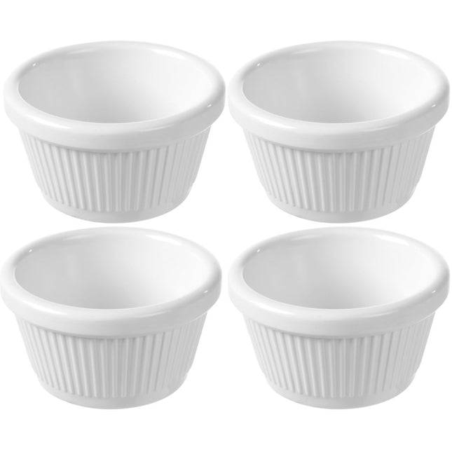 Ramekin ivory70x70x37 mm melamine 4/box