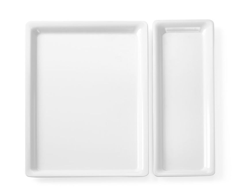 Gastronormtray 2/4 20 mmmet slanke rand melamine 1/box