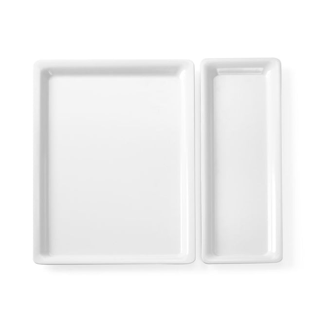 Gastronorm tray 2/4 20 mm with slim edge melamine 1/box