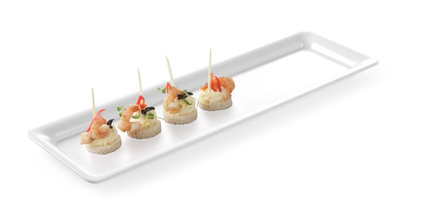 Gastronorm tray 2/4 20 mm with slim edge melamine 1/box