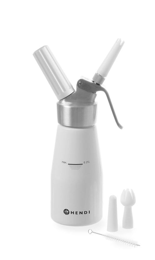 Whipped cream maker white aluminum 0.25 l compl. aluminum Kitchen Line