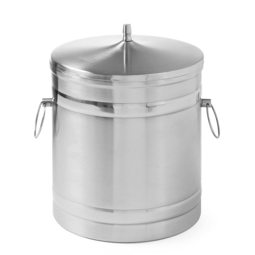 Ice cube bucket stainless steel 5 ldouble-walled 200x230 mm 1/box