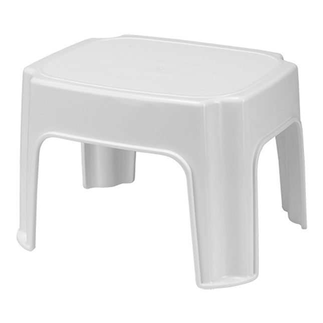 Plastic white step stool