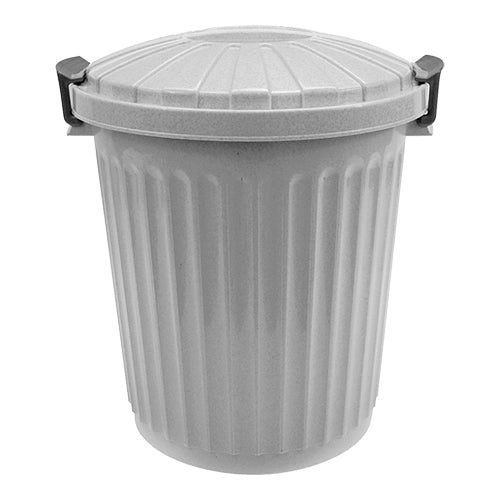 Waste barrel M/Lid Gray 23 liters