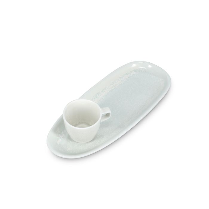 F2D | Schotel 35x15cm universeel frost white Ceres 6/box
