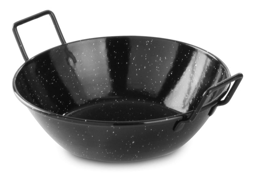 Paellaschaal200 mm geemailleerd plaatstaal 1/box