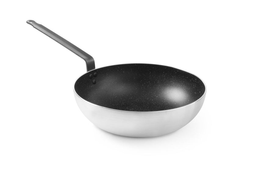 Wok pan aluminum 320x100 mmMarble non-stick coating 1/box