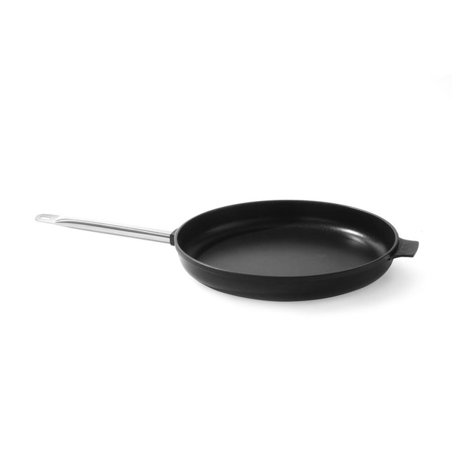 Frying pan cast aluminum 360x55 bottom 300 mm with stainless steel handle 1