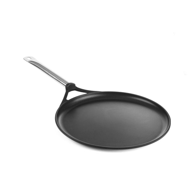 Crepe pan cast aluminum 320x20 with stainless steel handle 1/box
