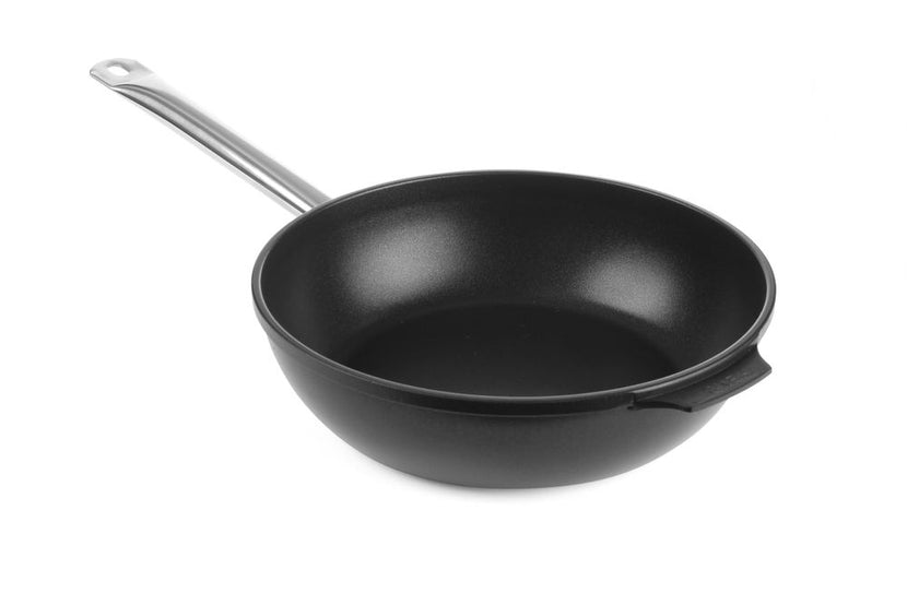 Cast aluminum frying pan 280x85 bottom 225 mm with stainless steel handle 1