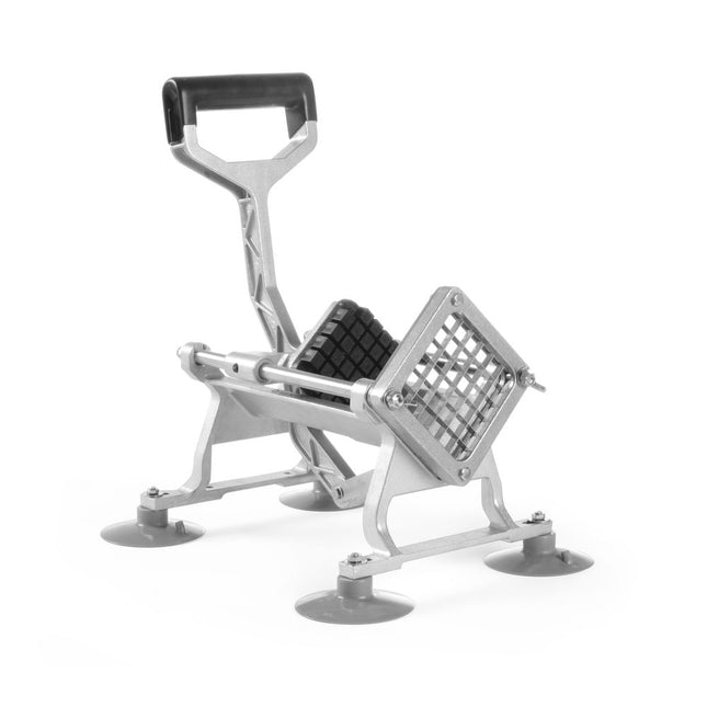 French fries cutter aluminum stainless steel incl.4 knives 8 part-6-9-13 mm 1/b