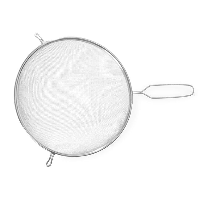 Tinned passing sieve 250x400 mm with wire handle 1/box